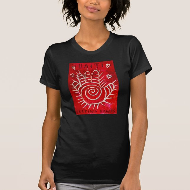 T-shirt Coups de main pour le Haïti (Devant)