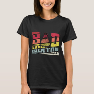 T-shirt Coups de raquette de badminton