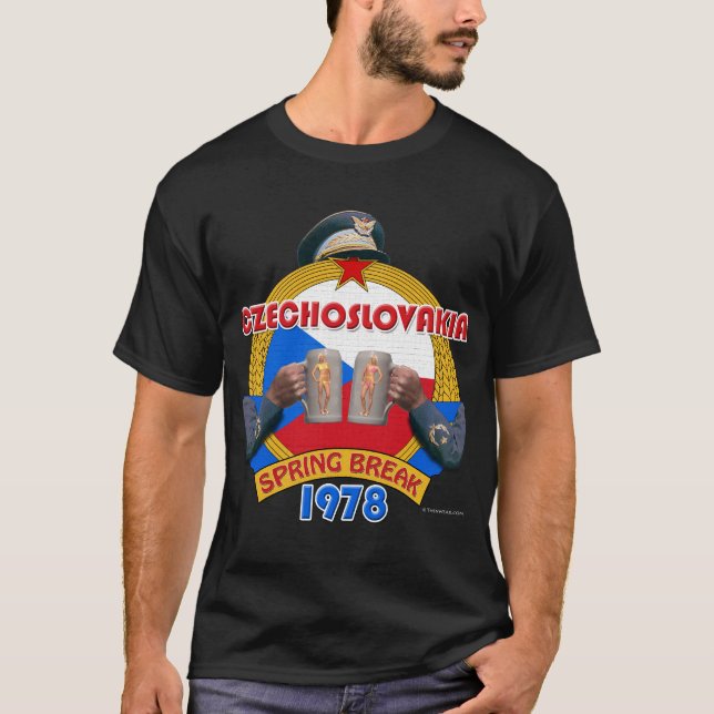 T-shirt Coupure de ressort de la Tchécoslovaquie 1978 (Devant)