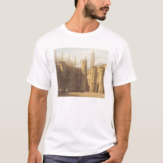 T-shirt Cour de College du Roi, Cambridge, 'du Hist (Devant)