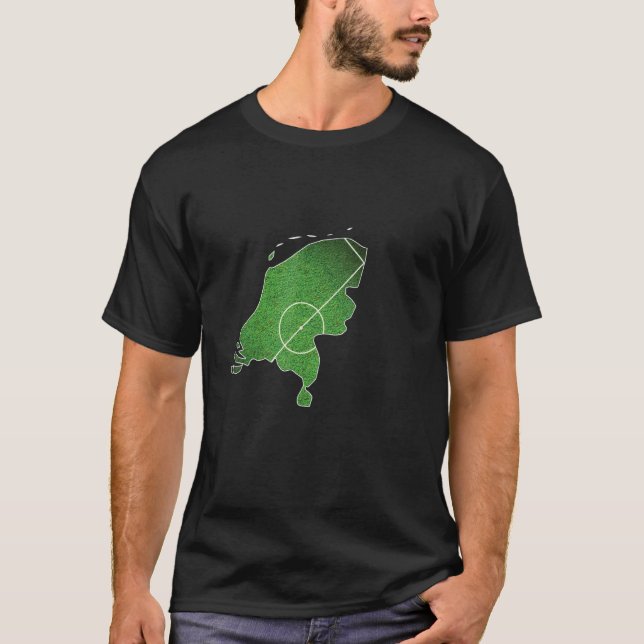 T-shirt Cour de Football de Pays-Bas (Devant)