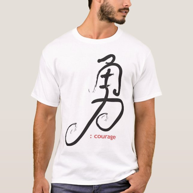 T-shirt "courage " (Devant)