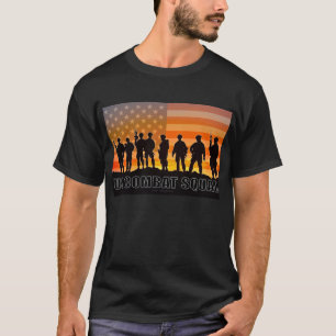 T-shirt COURAGE AMÉRICAIN DE COMBAT SQUAD - Bataille d'Iwo