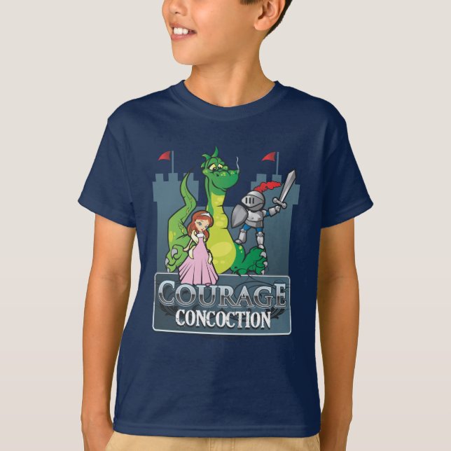 T-shirt Courage Concoction N'ayez pas peur, Obtenez Même! (Devant)