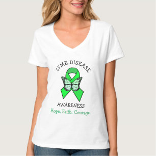T-shirt Courage de la foi en la maladie de Lyme