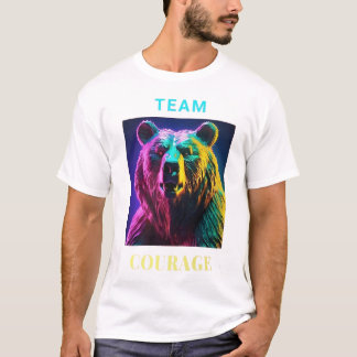 T-SHIRT COURAGE DE L'ÉQUIPE SYMBOLE