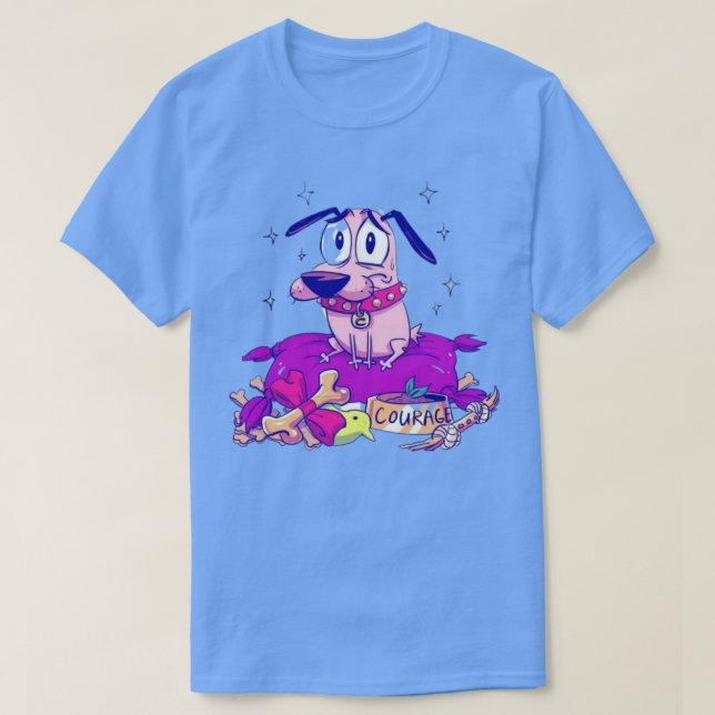 T-shirt Courage du chien lâché (Design devant)