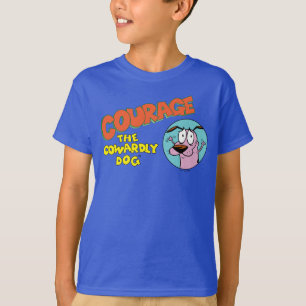 T-shirt Courage du chien lâché   Afficher le logo