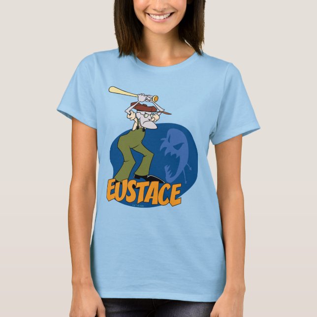 T-shirt Courage du chien lâché | Eustace Graphic (Devant)