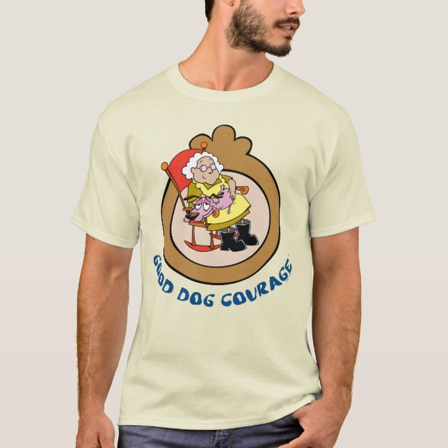 T-shirt Courage du chien lâché | Good Dog Courage (Devant)
