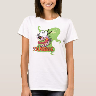 T-shirt Courage du chien lâché Graphique fantôme