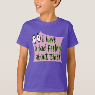 T-shirt Courage du chien lâché J'ai un mauvais sentime