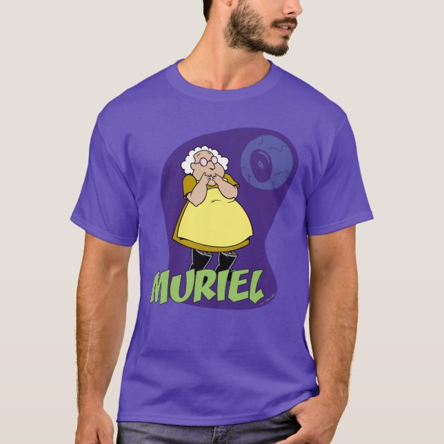 T-shirt Courage du chien lâché | Muriel Graphic (Devant)