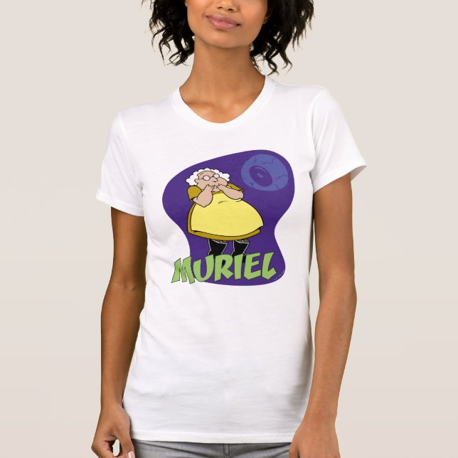 T-shirt Courage du chien lâché | Muriel Graphic (Devant)