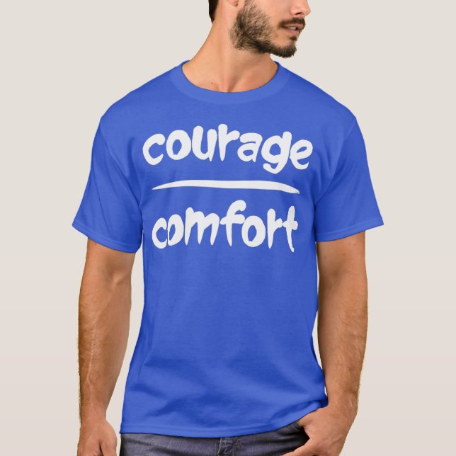 T-shirt Courage Sur Confort Math Pun Optimitic Slogan T (Devant)