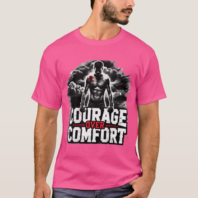 T-shirt Courage sur le Mixed martial art de confort (Devant)