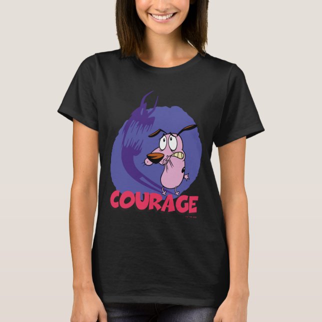 T-shirt Courage the Cowardly Dog | Shadow Graphic (Devant)