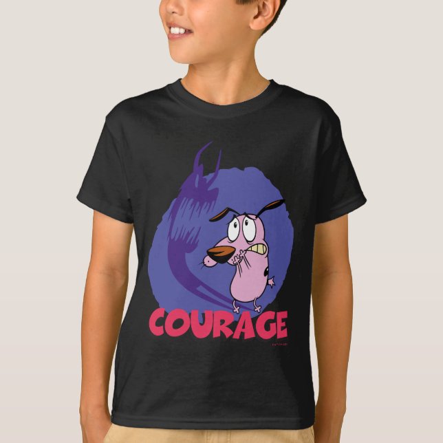 T-shirt Courage the Cowardly Dog | Shadow Graphic (Devant)