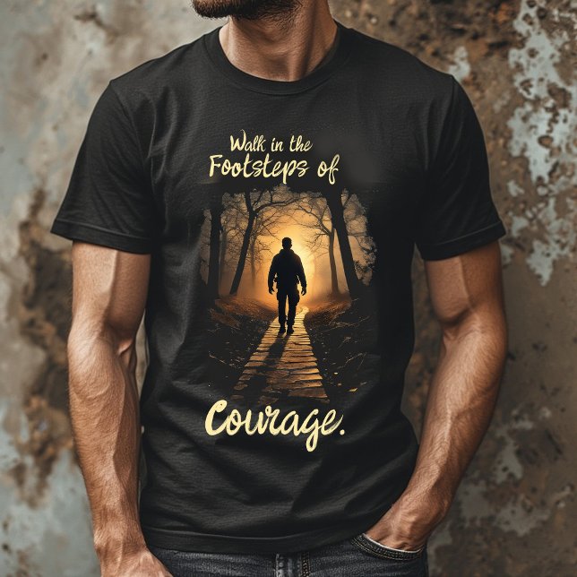 T-shirt Courageous Faith Quote Tee | Spiritual Motivation  (Créateur téléchargé)