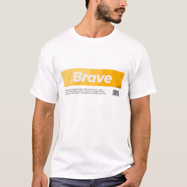 T-shirt Courageux (Devant)