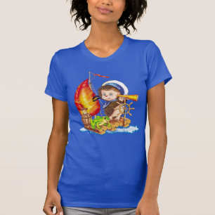 T-shirt Courageux marin