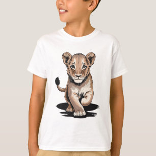 T-shirt Courageux Petits Lions Cub Enfants