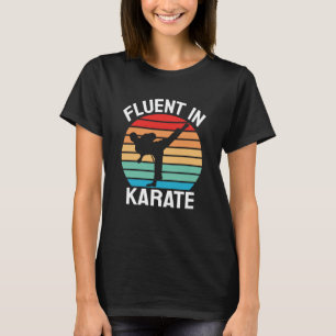 T-shirt Couramment en karaté Karaté drôle