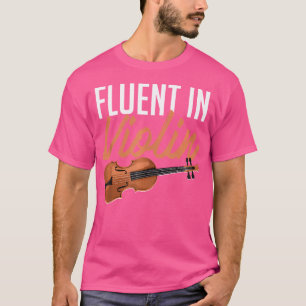 T-shirt Couramment en violon jazz instrument de musique or