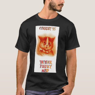T-shirt Courant 93 Tonnerre parfait esprit Louis Wain Chat