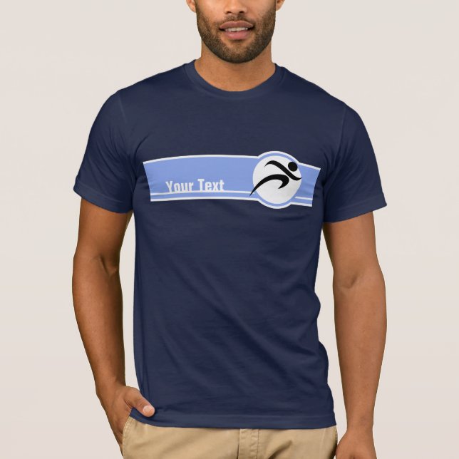 T-shirt Courant bleu (Devant)