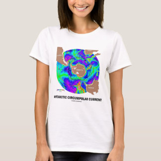 T-shirt Courant circompolaire antarctique (carte actuelle