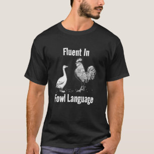 T-shirt Courant en langage de basse-cour Amateur de poulet