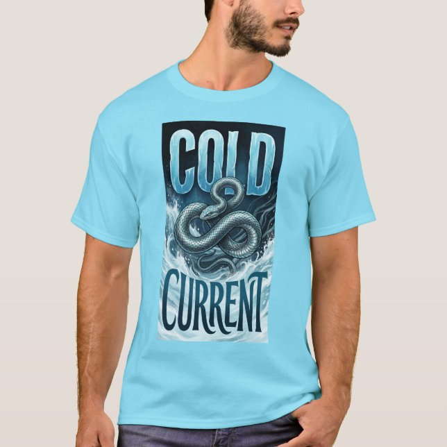 T-shirt Courant Froid avec Serpent (Devant)
