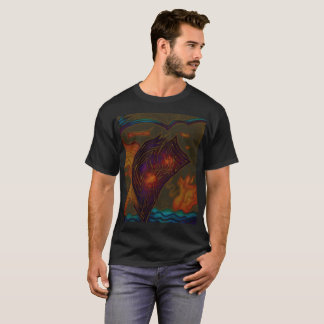 T-shirt Courants cosmiques : Flux de nébuleuse abstraite