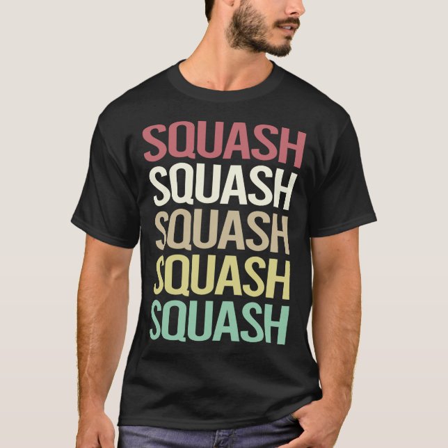 T-shirt Courbe de texte colorée (Devant)