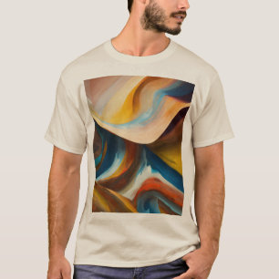 T-shirt Courbe lissage et formes organiques dans un design