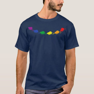 T-shirt Courbe Rat Pride Rainbow