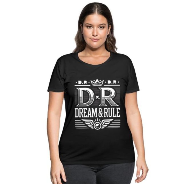T-shirt courbée Dream & Rule (Dream & Rule Curvy T-shirt for Women)