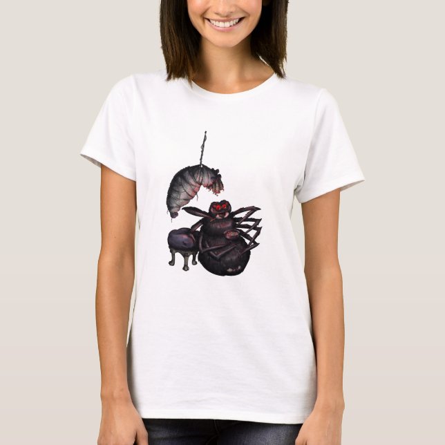 T-shirt Courbes et lacet (Devant)