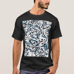 T-shirt Courbes naturelles Main florale tirée