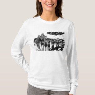 T-shirt Courbure de PhotographNorth de pont de baie de