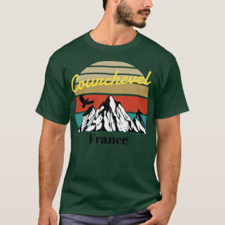 T-shirt Courchevel ski Savoie France