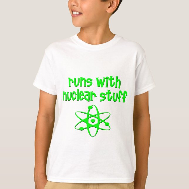 T-shirt Coure Avec Des Choses Nucléaires (Devant)