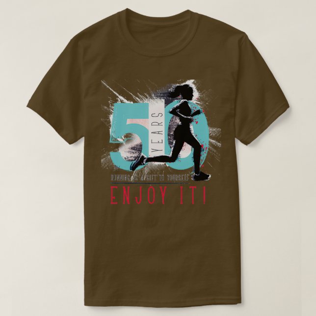 T-shirt Coureur 50e anniversaire (Design devant)