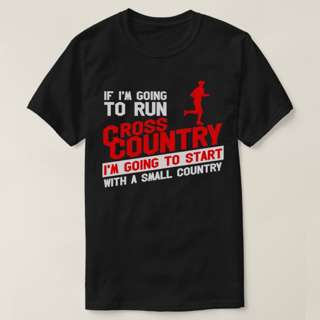 T-shirt Coureur cross-country cadeau I XC Run Runner 6 (Design devant)