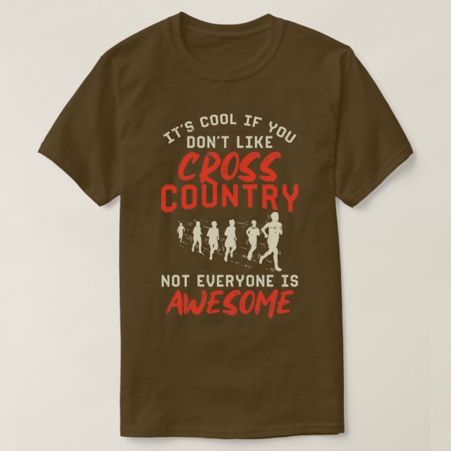 T-shirt Coureur cross-country course marathon course (Design devant)