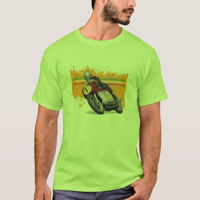 T-shirt coureur de café - agusta de système mv (Devant)