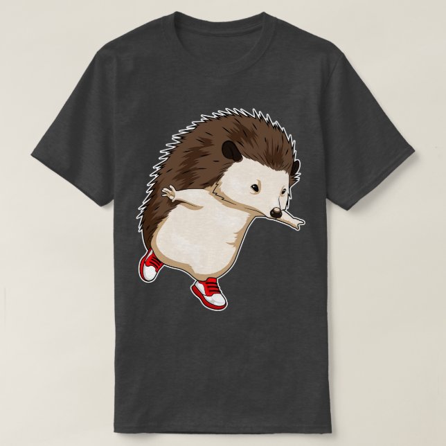 T-shirt Coureur de hérisson Sports de course (Design devant)