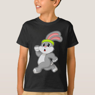 T-shirt Coureur de lapin faisant du sport