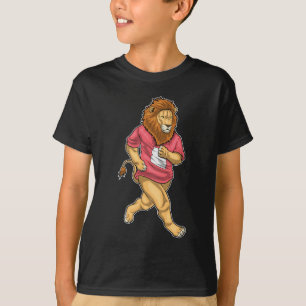 T-shirt Coureur de Lion faisant du sport